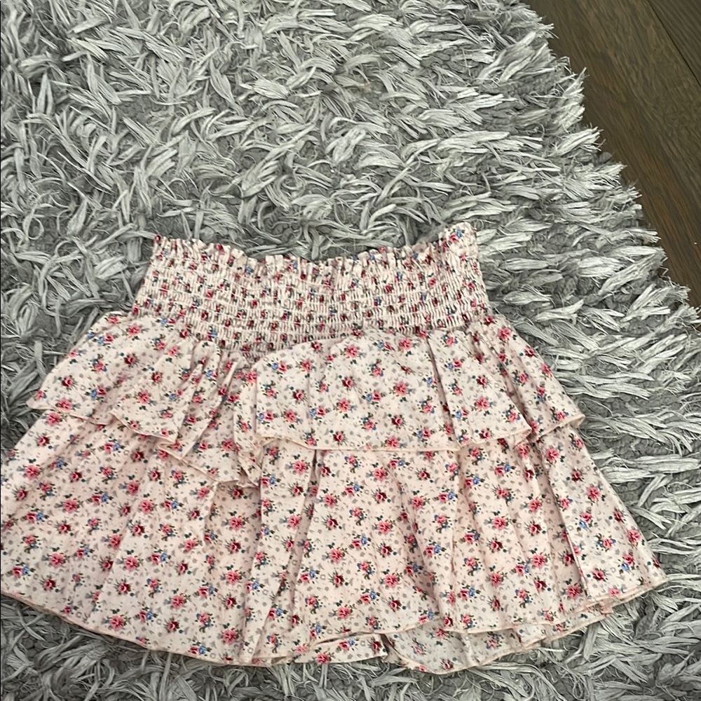 Floral Katie J NYC Ruffle Skirt